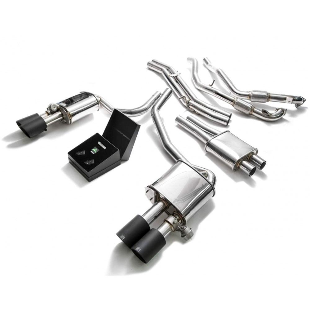 Armytrix Stainless Steel Valvetronic Catback Exhaust System | 2017-2020 Audi S4 Sedan/Avant 3.0L V6 Turbo B9 (AU94S-QC11)-C-Dub Tech