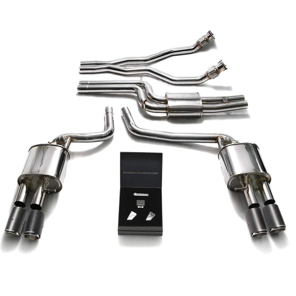 Armytrix Stainless Steel Valvetronic Catback Exhaust System | 2008-2016 Audi A5/S5 Coupe / Cabriolet B8 3.0L TFSI V6 (AUBS2-QC11)-C-Dub Tech