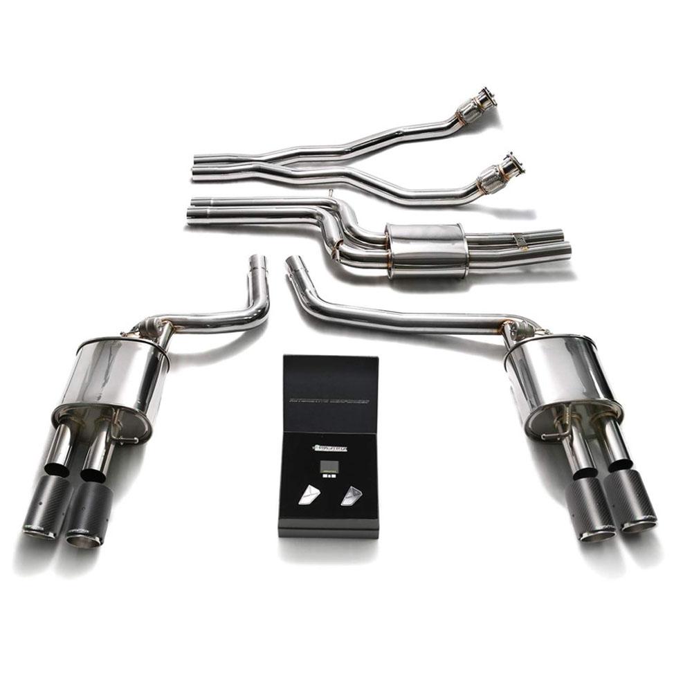 Armytrix Stainless Steel Valvetronic Catback Exhaust System | 2008-2016 Audi A5/S5 Coupe / Cabriolet B8 3.0L TFSI V6 (AUBS2-QC11)-C-Dub Tech