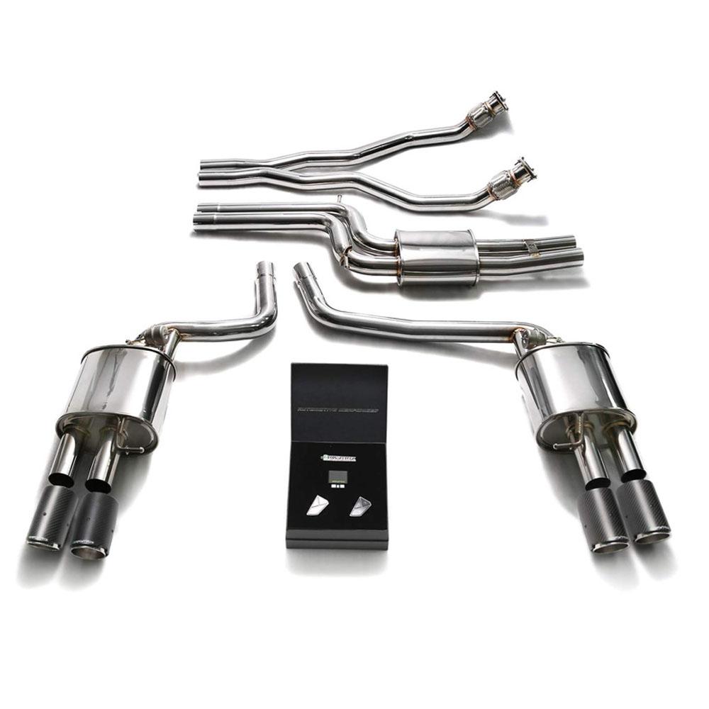 Armytrix Stainless Steel Valvetronic Catback Exhaust System | Multiple Audi Fitments (AUBS4-QC11)-C-Dub Tech