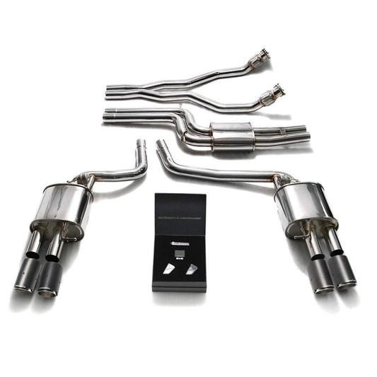 Armytrix Stainless Steel Valvetronic Catback Exhaust System | Multiple Audi Fitments (AUBS4-QC11)-C-Dub Tech