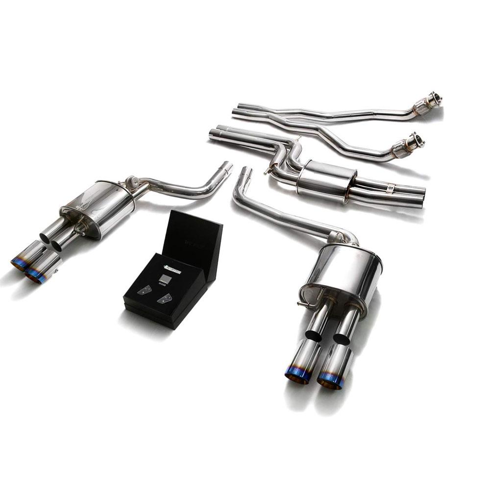 Armytrix Stainless Steel Valvetronic Catback Exhaust System | Multiple Audi Fitments (AUBS4-QC11)-C-Dub Tech