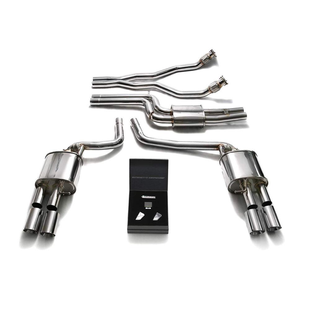 Armytrix Stainless Steel Valvetronic Catback Exhaust System | Multiple Audi Fitments (AUBS4-QC11)-C-Dub Tech