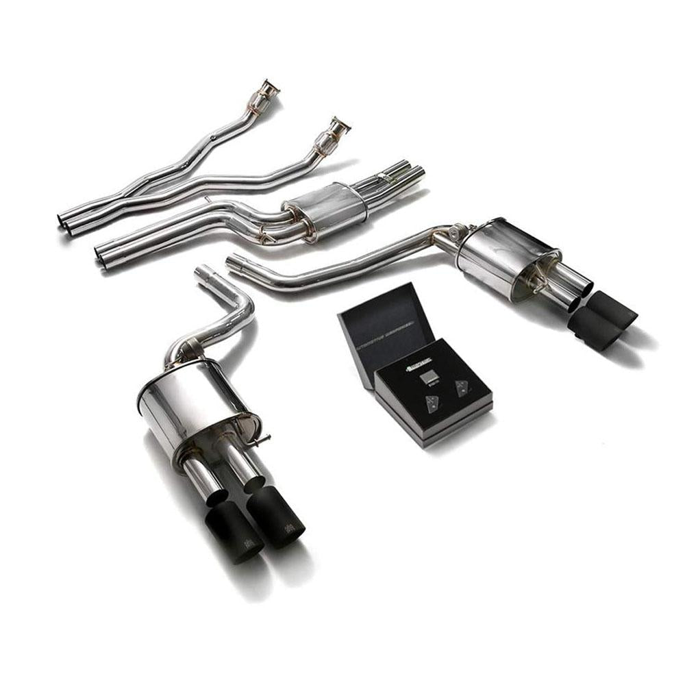 Armytrix Stainless Steel Valvetronic Catback Exhaust System | Multiple Audi Fitments (AUBS4-QC11)-C-Dub Tech
