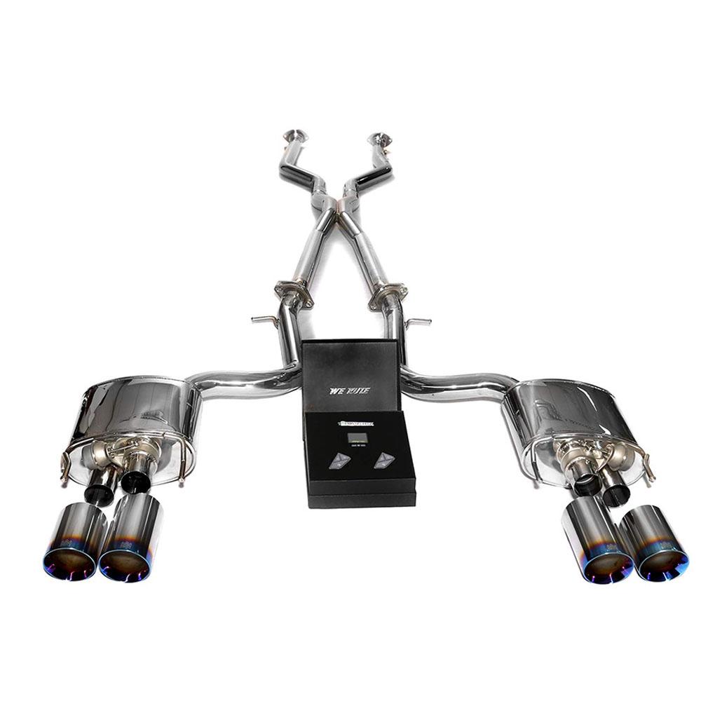 Armytrix Stainless Steel Valvetronic Header Exhaust System | 2015 - 2020 Lexus RC-F (LXRCF-QS3840B)-C-Dub Tech