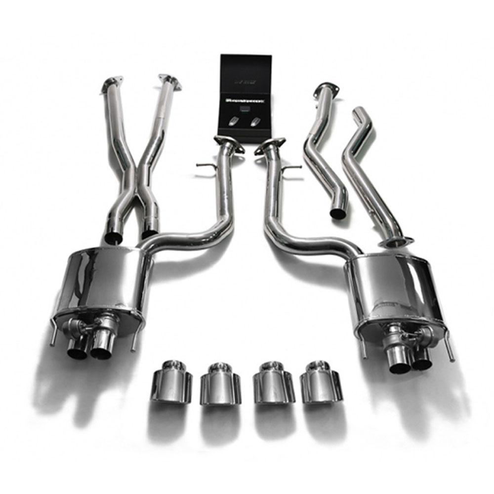Armytrix Stainless Steel Valvetronic Header Exhaust System | 2015 - 2020 Lexus RC-F (LXRCF-QS3840B)-C-Dub Tech