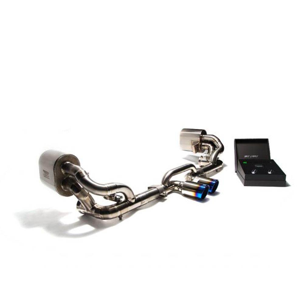Armytrix Titanium Valvetronic Exhaust System with Exhaust Tips | 2007-2011 Porsche 997 GT3 RS (P97GR-DT20B)-C-Dub Tech