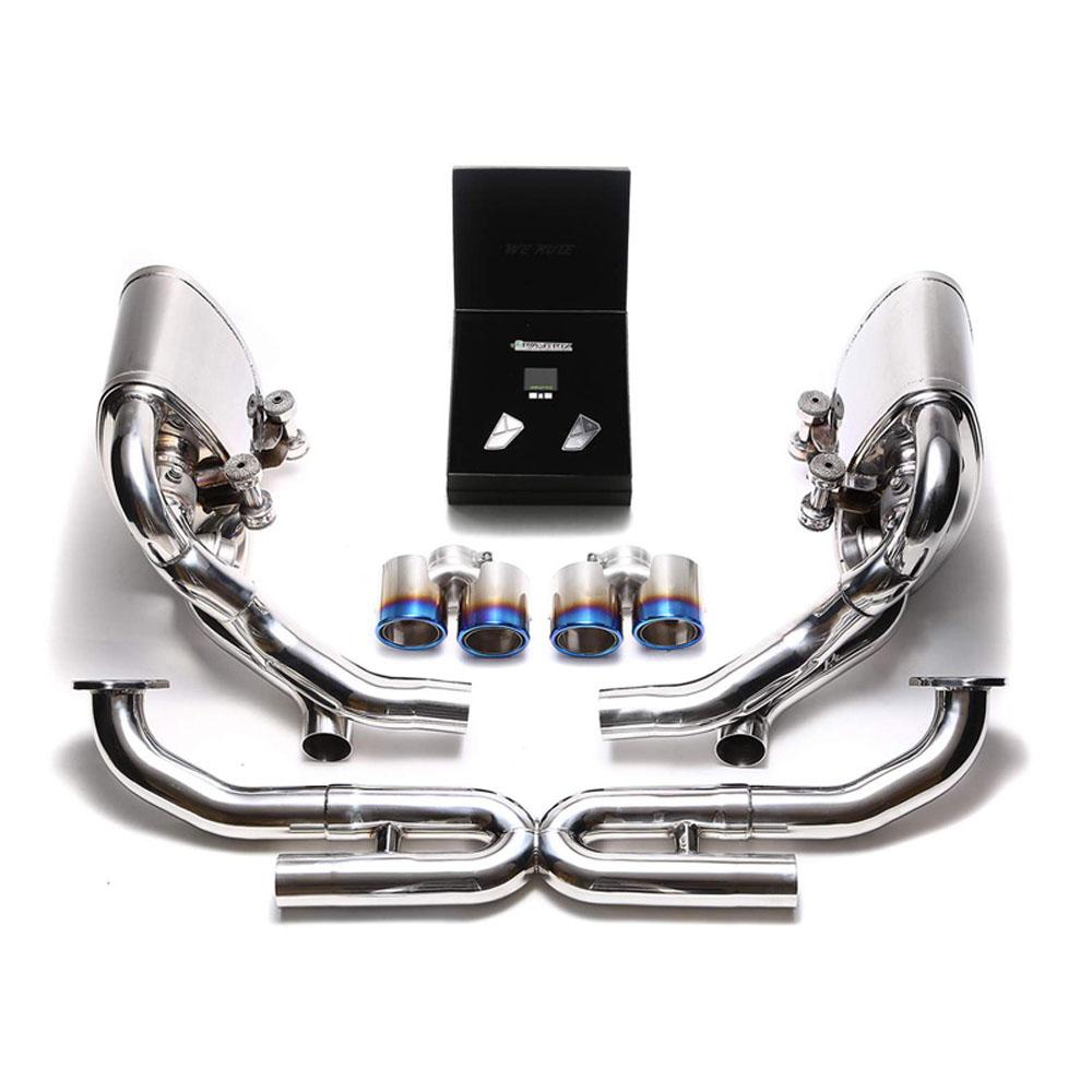 Armytrix Stainless Steel Valvetronic Exhaust System with Quad Exhaust Tips | 2009-2011 Porsche 997.2 Carrera PDK (P97N2-QS26B)-C-Dub Tech