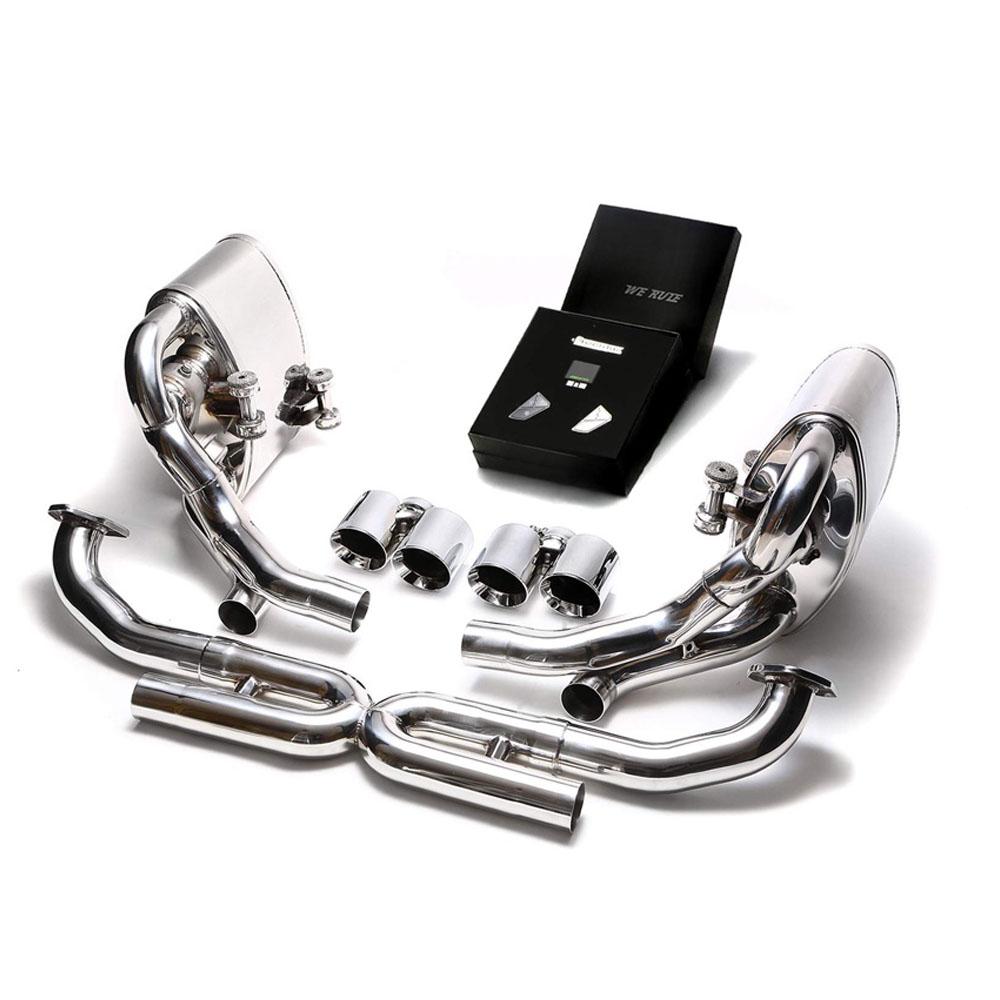 Armytrix Stainless Steel Valvetronic Exhaust System with Quad Exhaust Tips | 2009-2011 Porsche 997.2 Carrera PDK (P97N2-QS26B)-C-Dub Tech