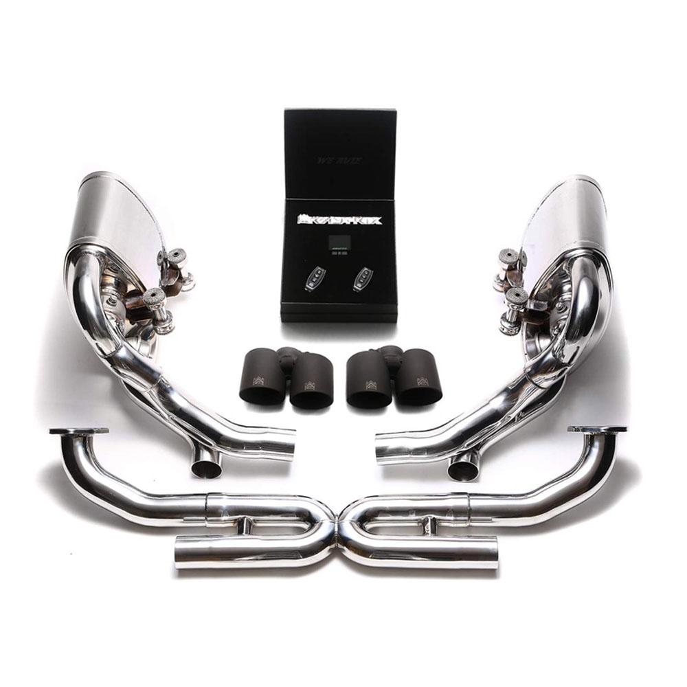 Armytrix Stainless Steel Valvetronic Exhaust System with Quad Exhaust Tips | 2009-2011 Porsche 997.2 Carrera PDK (P97N2-QS26B)-C-Dub Tech