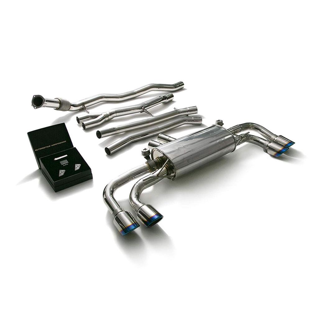 Armytrix Stainless Steel Valvetronic Catback Exhaust System | 2018+ Porsche Cayenne (PE3T1-QS30B)-C-Dub Tech