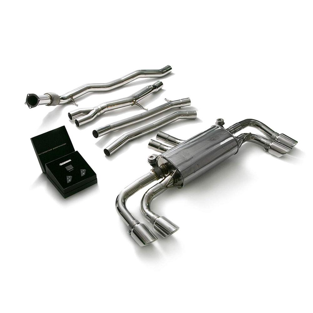 Armytrix Stainless Steel Valvetronic Catback Exhaust System | 2018+ Porsche Cayenne (PE3T1-QS30B)-C-Dub Tech