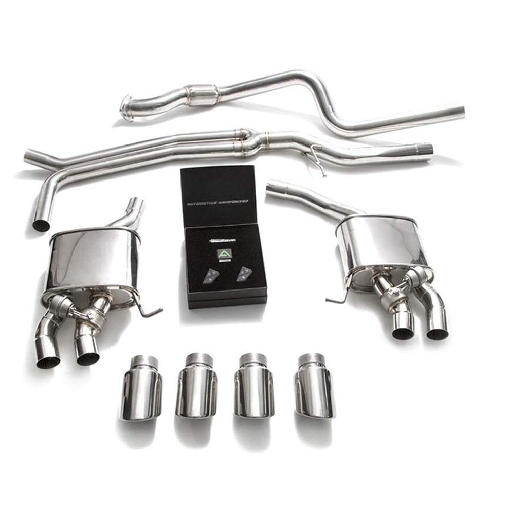 Armytrix Stainless Steel Valvetronic Exhaust System with Quad Exhaust Tips | 2019+ Porsche Macan 2.0T (PM202-QS30B)-C-Dub Tech