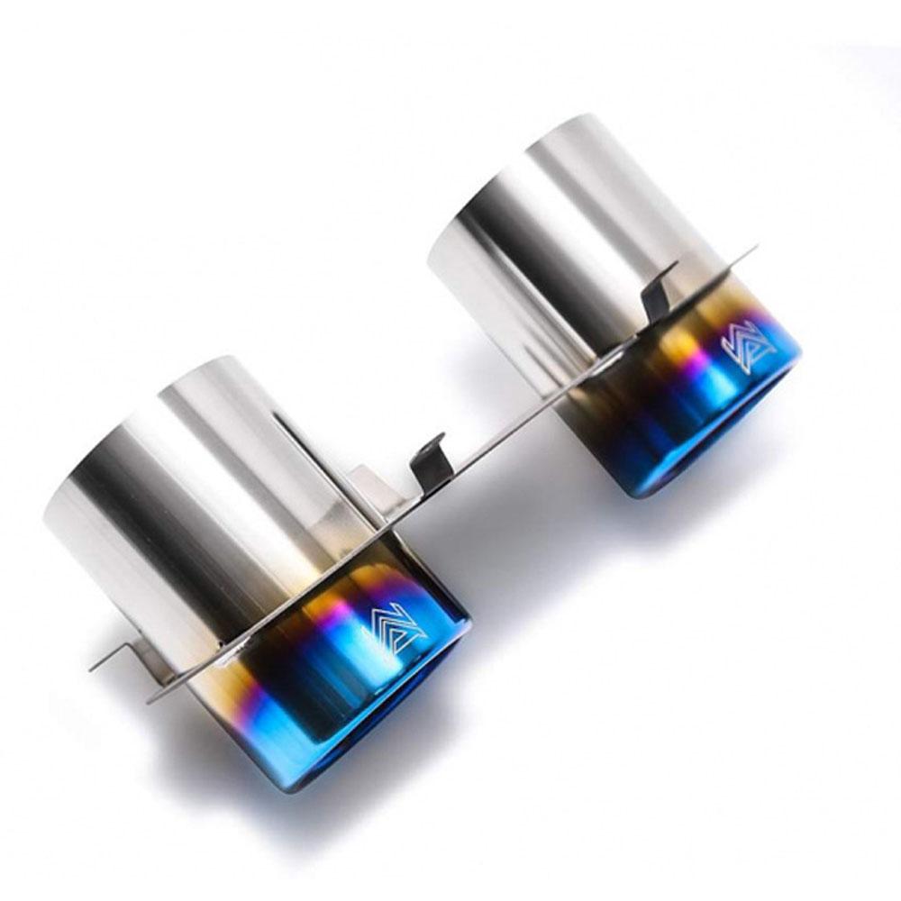 Armytrix Titanium Series Twin Titanium Blue Tips | 2010-2015 Ferrari 458 Italia / Spider 4.5L V8 (T12-2B)-C-Dub Tech