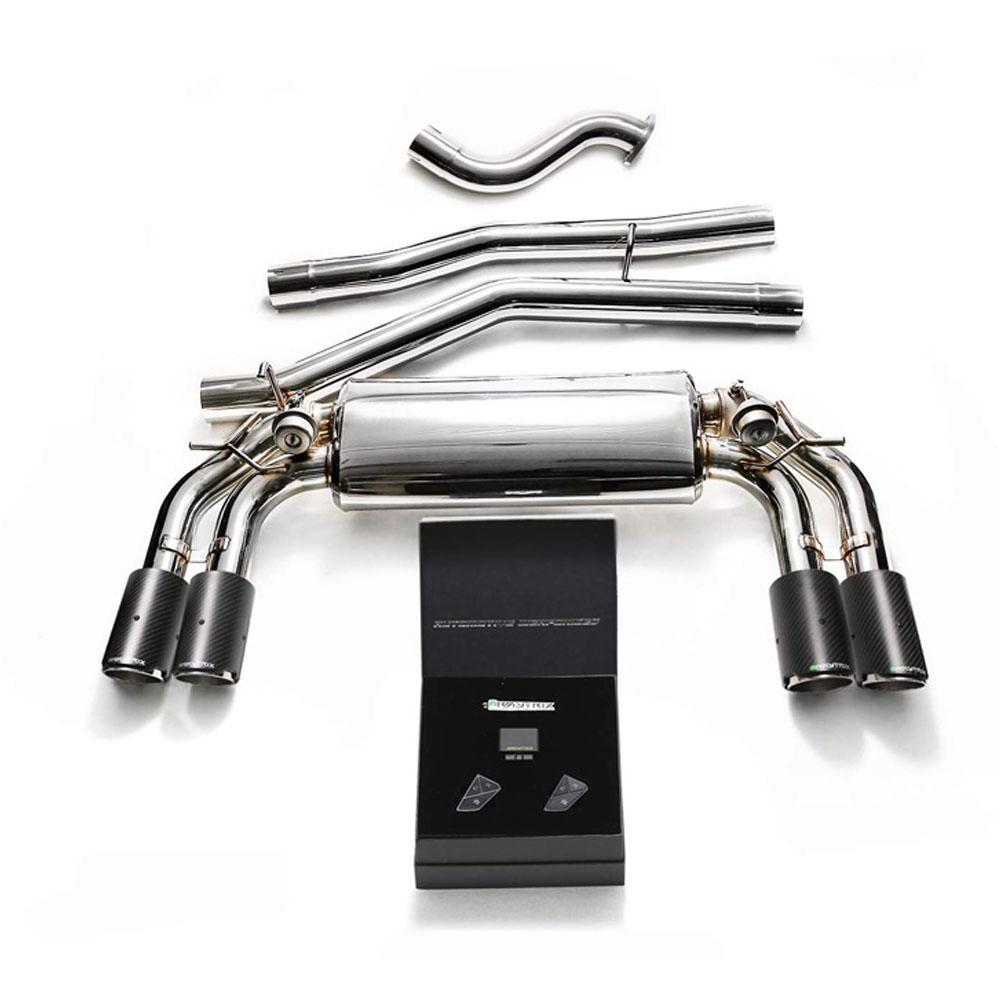 Armytrix Stainless Steel Valvetronic Catback Exhaust System w/Dual Exhaust Tips | 2014-2016 Volkswagen Golf R MK7 (VWG7R-QC11)-C-Dub Tech
