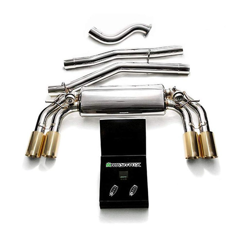 Armytrix Stainless Steel Valvetronic Catback Exhaust System w/Dual Exhaust Tips | 2014-2016 Volkswagen Golf R MK7 (VWG7R-QC11)-C-Dub Tech