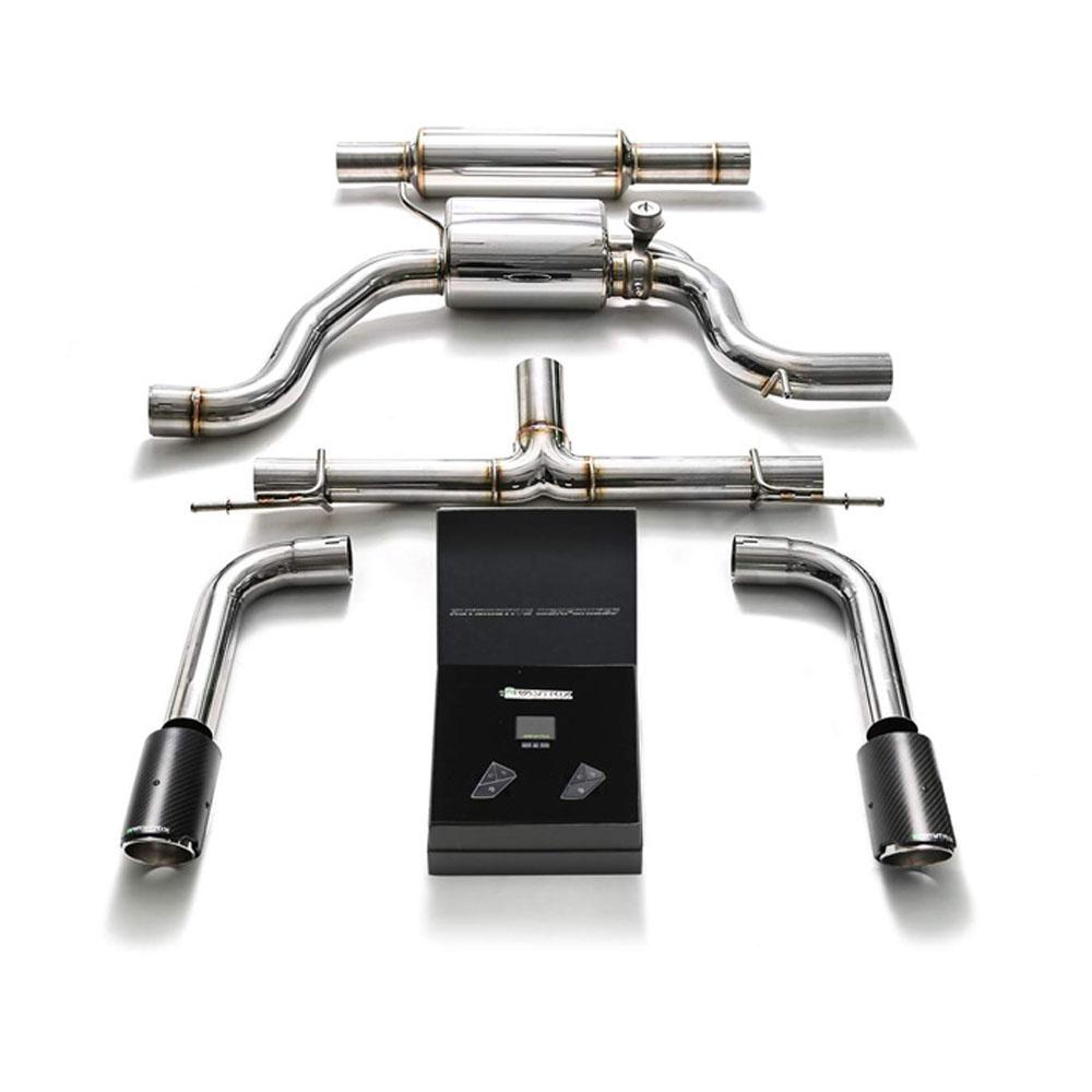 Armytrix Stainless Steel Valvetronic Catback Exhaust System with Dual Exhaust Tips | 2014-2018 Volkswagen Golf MK7 (VWG7T-DC11)-C-Dub Tech