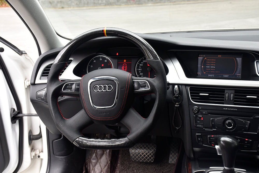 Audi A3 | A4 | A5 | A6 | Q7 4 Spoke OEM Upgraded Customized Steering Wheel 2007-2012-C-Dub Tech