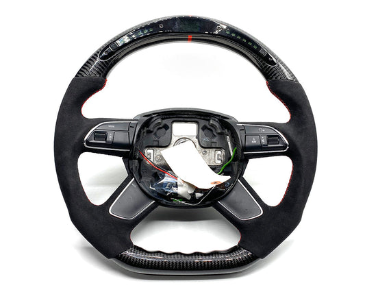 Audi A3 | A4 | A5 | A6 | A7 | A8 | Q3 4 Spoke OEM Upgraded Customized Steering Wheel 2013-2016-C-Dub Tech
