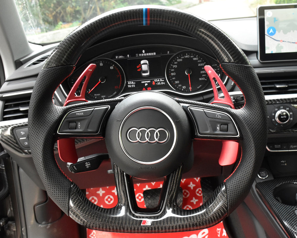 Audi A3 | A4 | A5 | S3 | RS3 | S4 | RS4 | S5 | RS5 S-Line OEM Upgraded Customized Steering Wheel 2017-2020-C-Dub Tech
