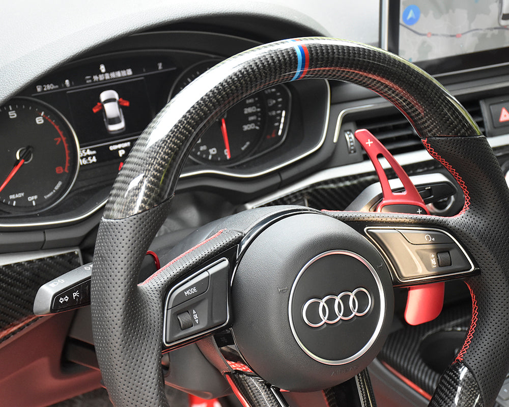 Audi A3 | A4 | A5 | S3 | RS3 | S4 | RS4 | S5 | RS5 S-Line OEM Upgraded Customized Steering Wheel 2017-2020-C-Dub Tech