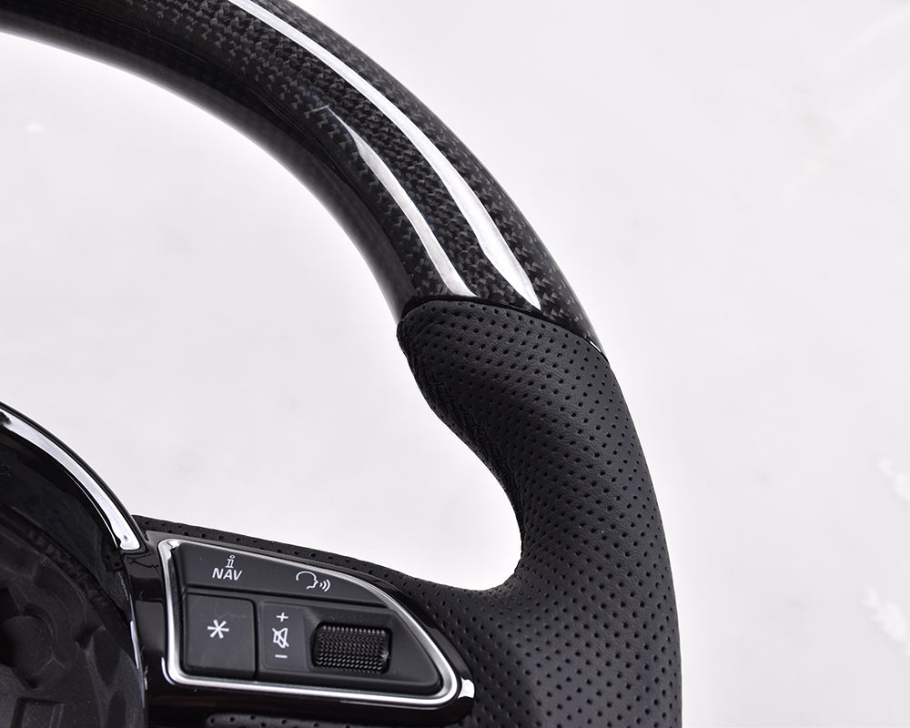 Audi A3 | A4 | A5 | A6 | A7 | A8 | Q3 4 Spoke OEM Upgraded Customized Steering Wheel 2013-2016-C-Dub Tech