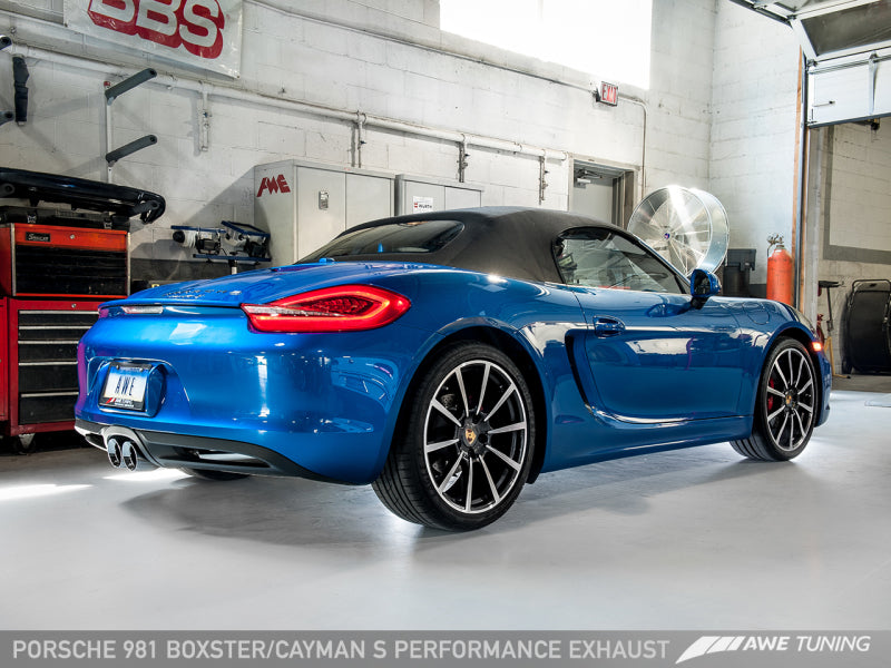 AWE Tuning Porsche 981 Performance Exhaust System - w/Chrome Silver - 3010-32020-C-Dub Tech