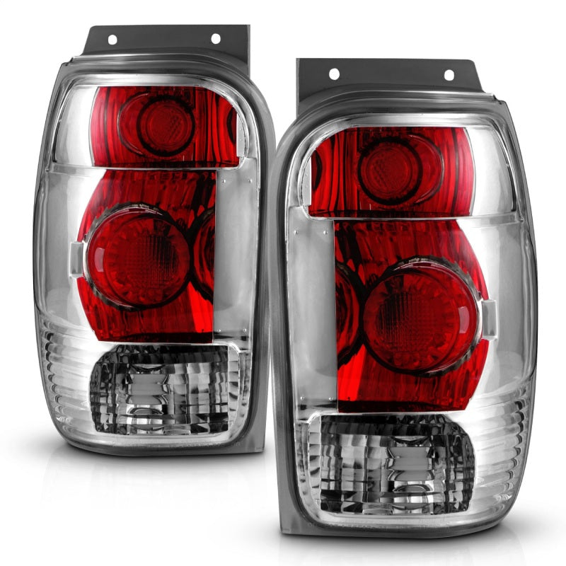 ANZO 1998-2001 Ford Explorer Taillights Chrome - 211082-C-Dub Tech