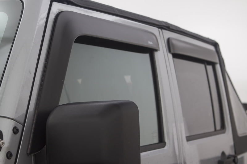 AVS 07-18 Jeep Wrangler Unlimited Ventvisor Low Profile Window Deflectors - 774034-C-Dub Tech