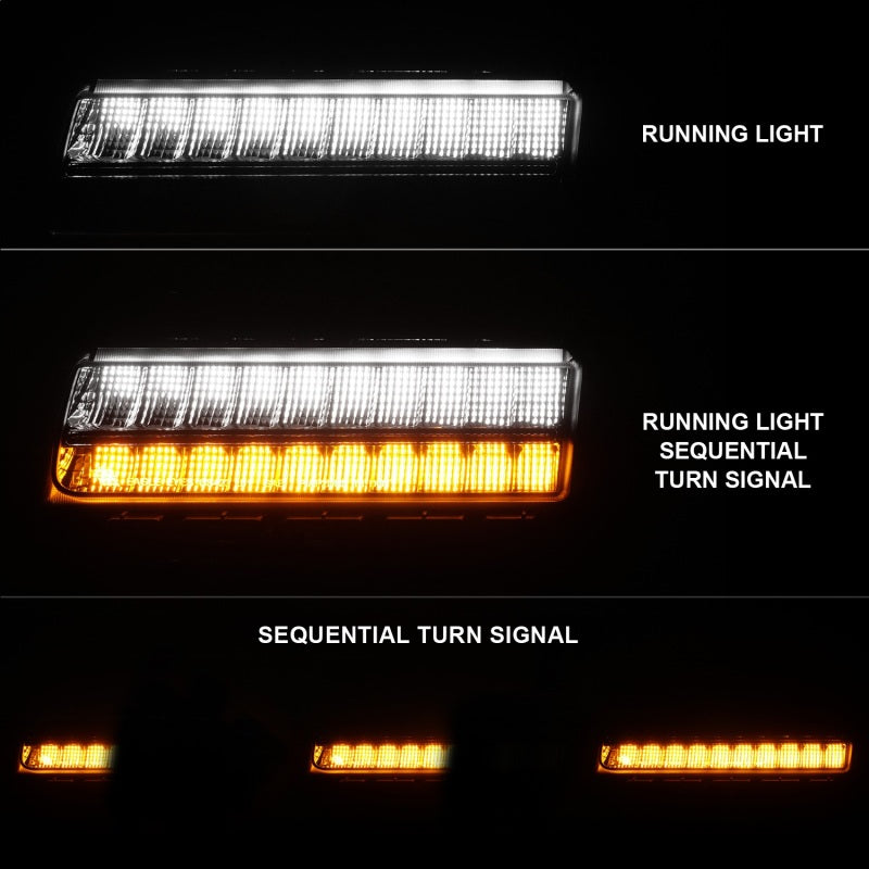 ANZO Wrangler 18-21/Gladiator 20+ LED Side Marker Lights Smoke w - 511088-C-Dub Tech