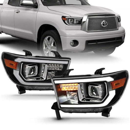 ANZO 2007-2014 Toyota Tundra Projector Light Bar H.L Black Amber(Led - 111447-C-Dub Tech