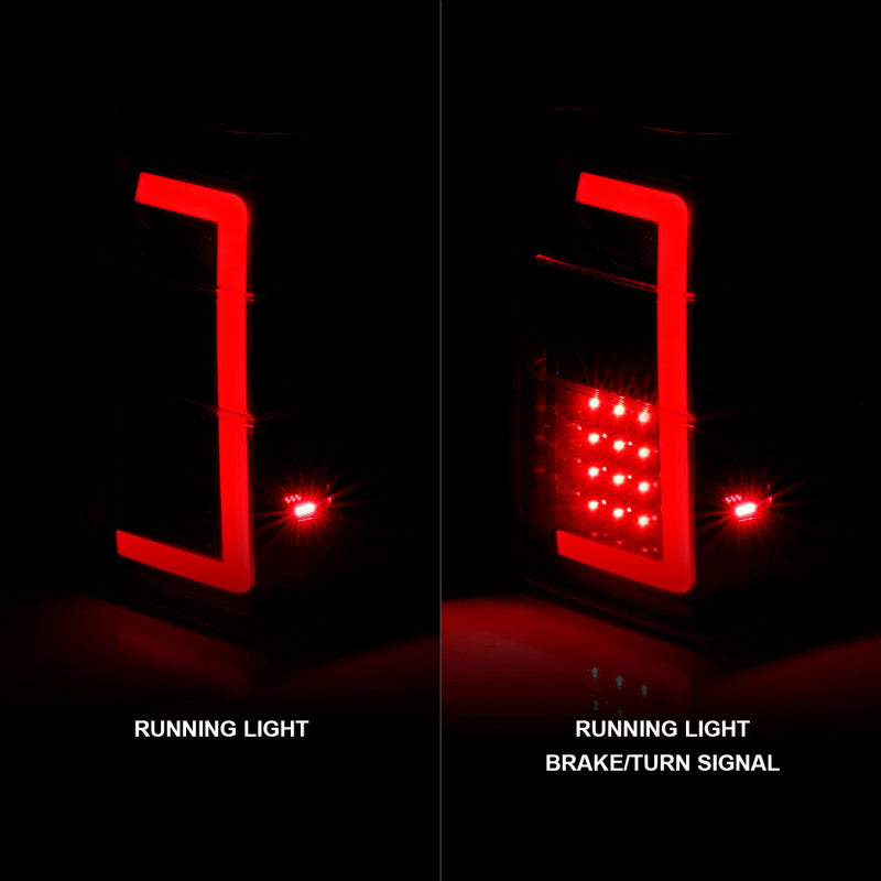 ANZO 07-17 Ford Expedition LED Taillights w/ Light Bar Black - 311409-C-Dub Tech