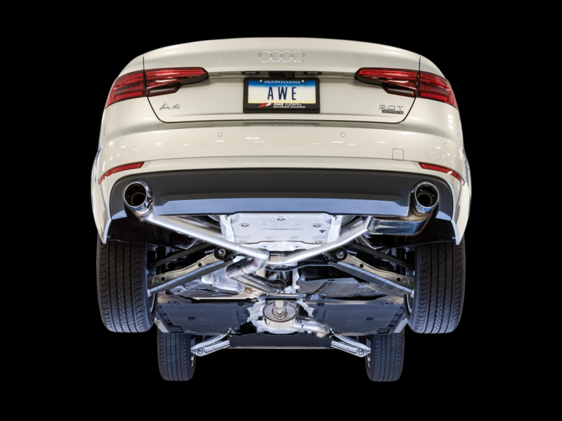 AWE Tuning Audi B9 A4 SwitchPath Exhaust Dual Outlet - - 3025-32014-C-Dub Tech