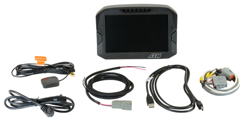 AEM CD-7 Logging GPS Enabled Race Dash Carbon Fiber Digital - 30-5703-C-Dub Tech