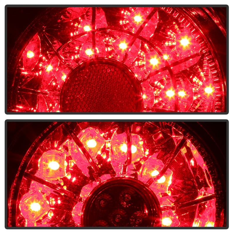 Spyder 01-03 Lexus IS300 LED Tail Lights - Red Clear - 5085061