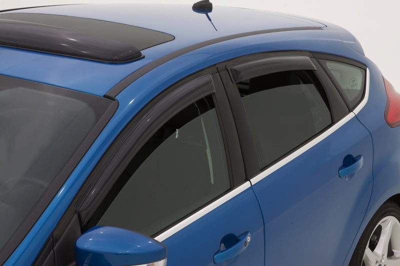 AVS 12-18 Ford Focus Ventvisor Outside Mount Window Deflectors 4pc - 94373-C-Dub Tech
