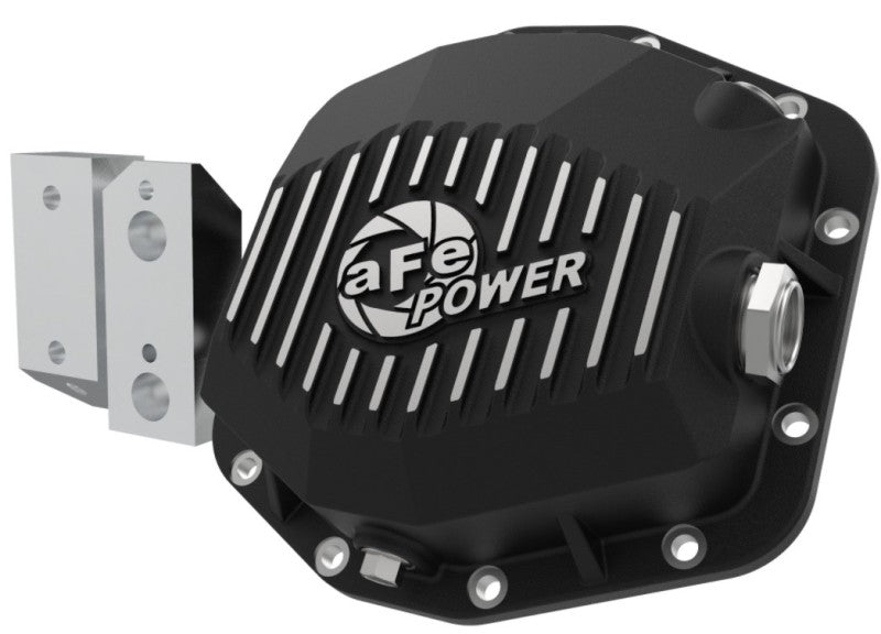 aFe Street Series Rear Differential Cover Black w/Machined Fins 20+ - 46-71190B-C-Dub Tech