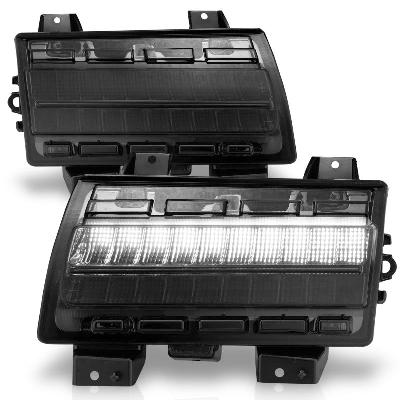 ANZO Wrangler 18-21/Gladiator 20+ LED Side Marker Lights Smoke w - 511088-C-Dub Tech