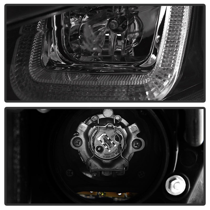 Spyder Volkswagen Golf VII 14-16 Projector Headlights DRL LED Red - 5080592