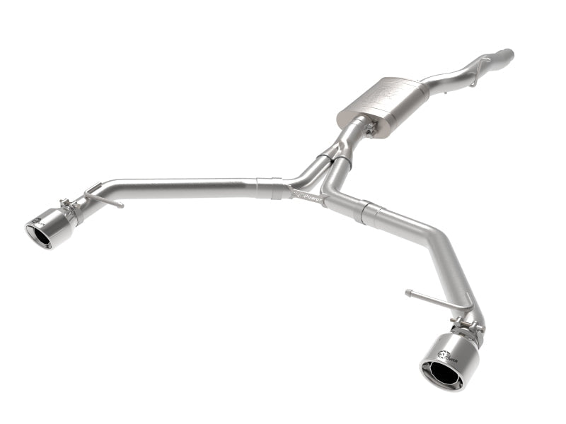 afe MACH Force-Xp 13-16 Audi Allroad L4 SS Axle-Back Exhaust - 49-36437-P-C-Dub Tech