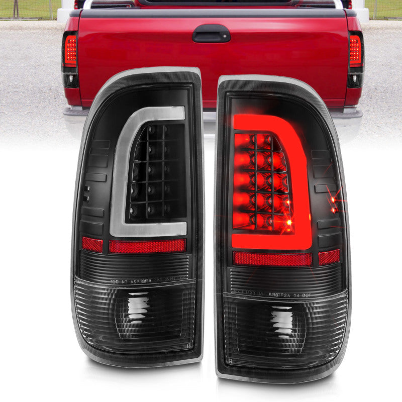 ANZO 1997-2003 Ford F-150 LED Tail Lights w/ Light Bar - 311377-C-Dub Tech