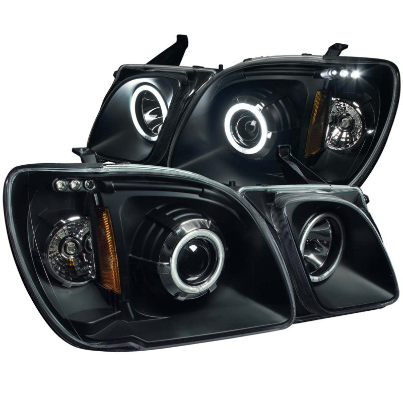 ANZO 1998-2007 Lexus Lx470 Projector Headlights w/ Halo Black (CCFL) - 111170-C-Dub Tech