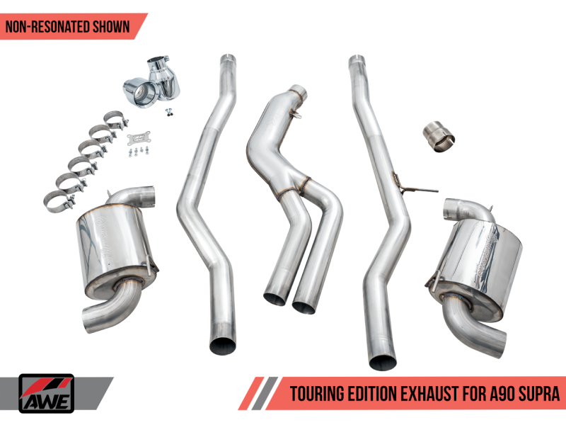 AWE 2020 Toyota Supra A90 Non-Resonated Touring Edition Exhaust - - 3020-32058-C-Dub Tech