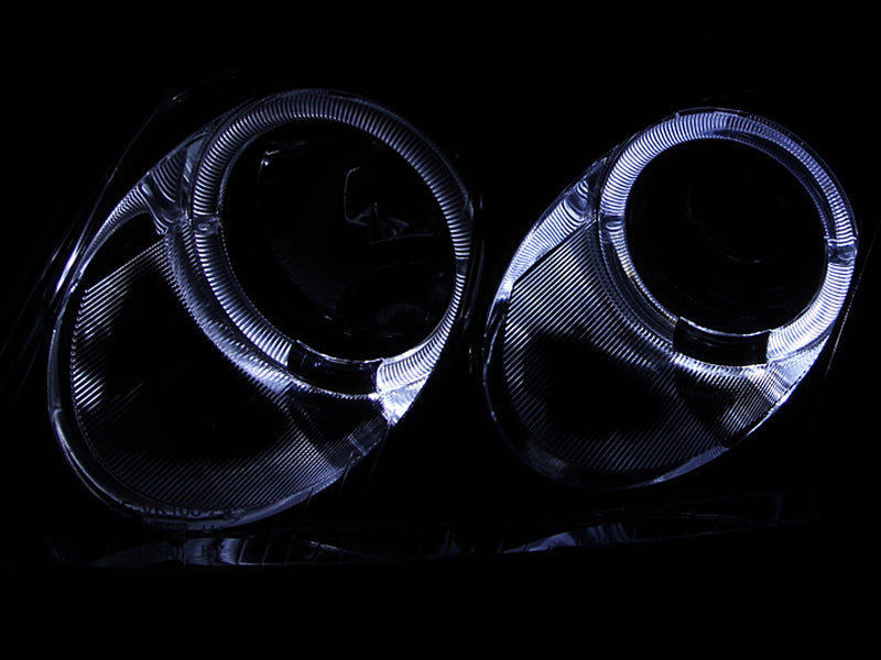 ANZO 2001-2005 Volkswagen Passat Projector Headlights w/ Halo Chrome - 121358-C-Dub Tech