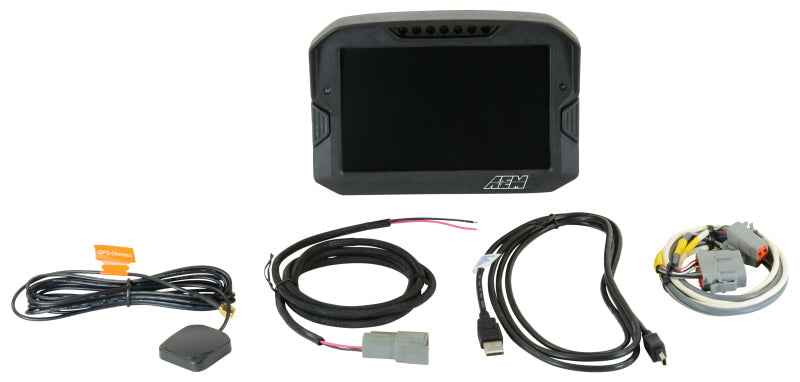 AEM CD-7 Non Logging GPS Enabled Race Dash Carbon Fiber - 30-5702-C-Dub Tech