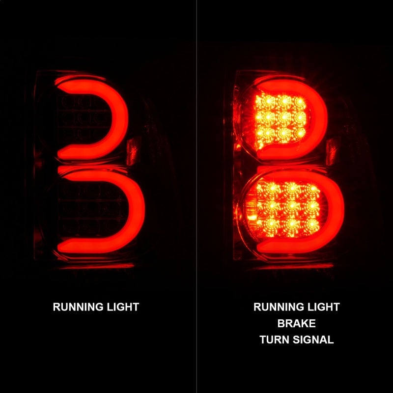 ANZO 2002-2009 Chevrolet Trailblazer LED Tail Lights w/ Light Bar - 311373-C-Dub Tech
