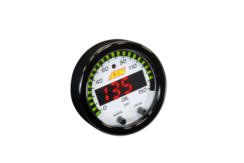 AEM X-Series 0-150 Oil Pressure Gauge Kit - 30-0307-C-Dub Tech