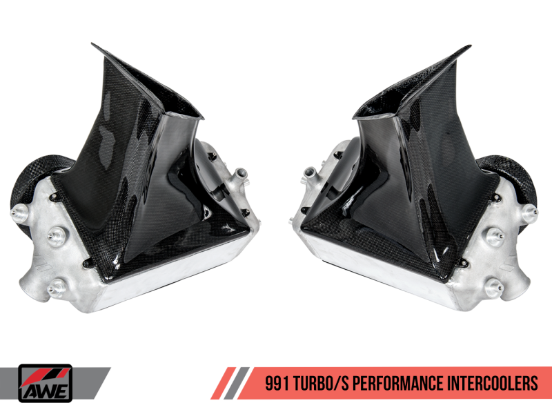 AWE Tuning Porsche 991 (991.2) Turbo/Turbo S Performance Intercooler Kit - 4510-11050-C-Dub Tech
