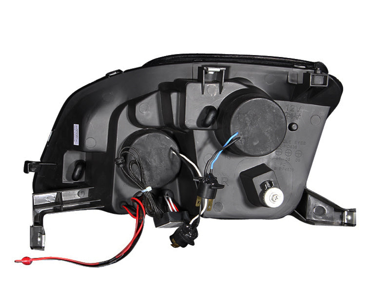 ANZO 1997-2001 Honda Prelude Projector Headlights w/ Halo Chrome w/ - 121342-C-Dub Tech