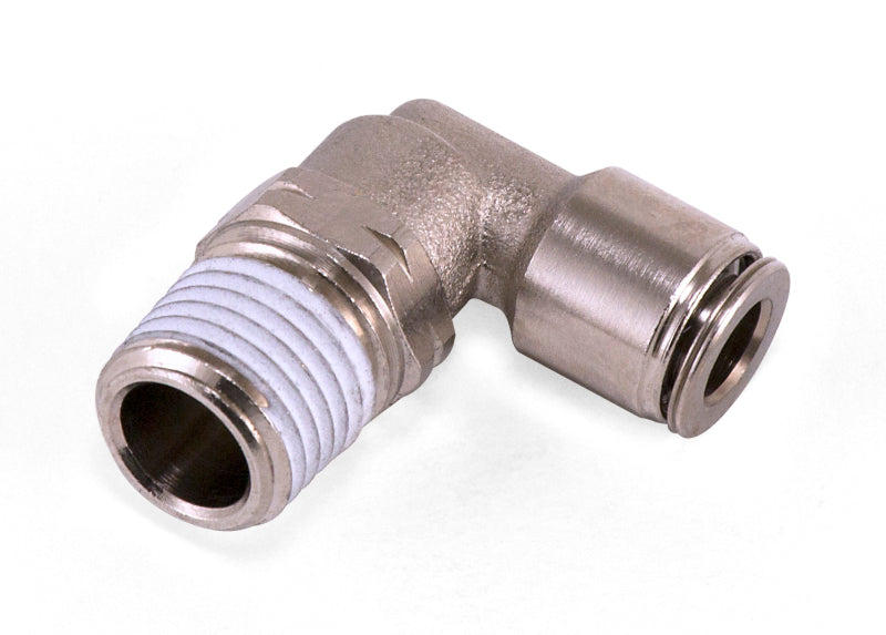 Air Lift 1/8in MNPT x 4AN Swivel Elbow Fitting - 21815-C-Dub Tech